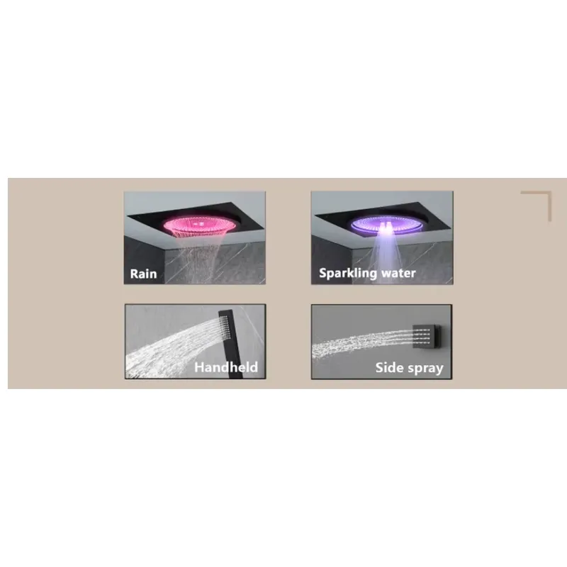 Smart LED Shower Set Bathroom  - đánh giá và giá Music