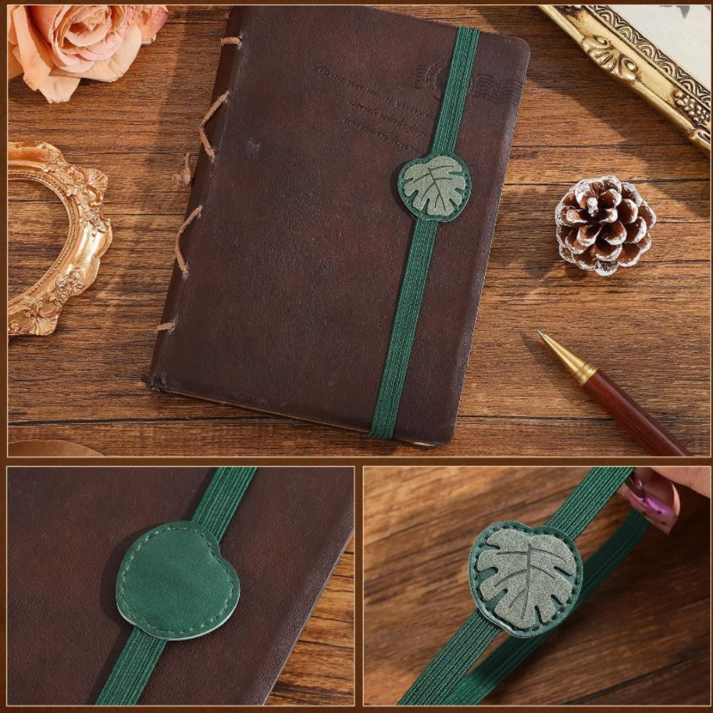 Vintage Elastic Bands Leather  - đánh giá và giá Vintage Leather Journal Notebook
