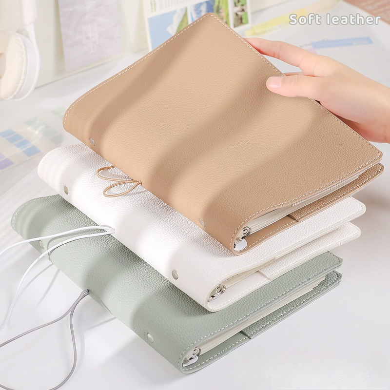 A5  Soft PU DIY Binder Photoca - đánh giá và giá Vintage Leather Journal Notebook