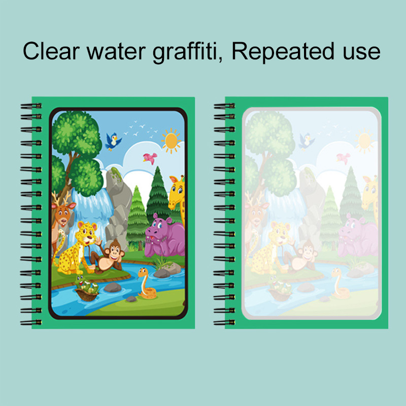 Magic Water Book with Pen Part - đánh giá và giá Reusable Water Magic Coloring Book