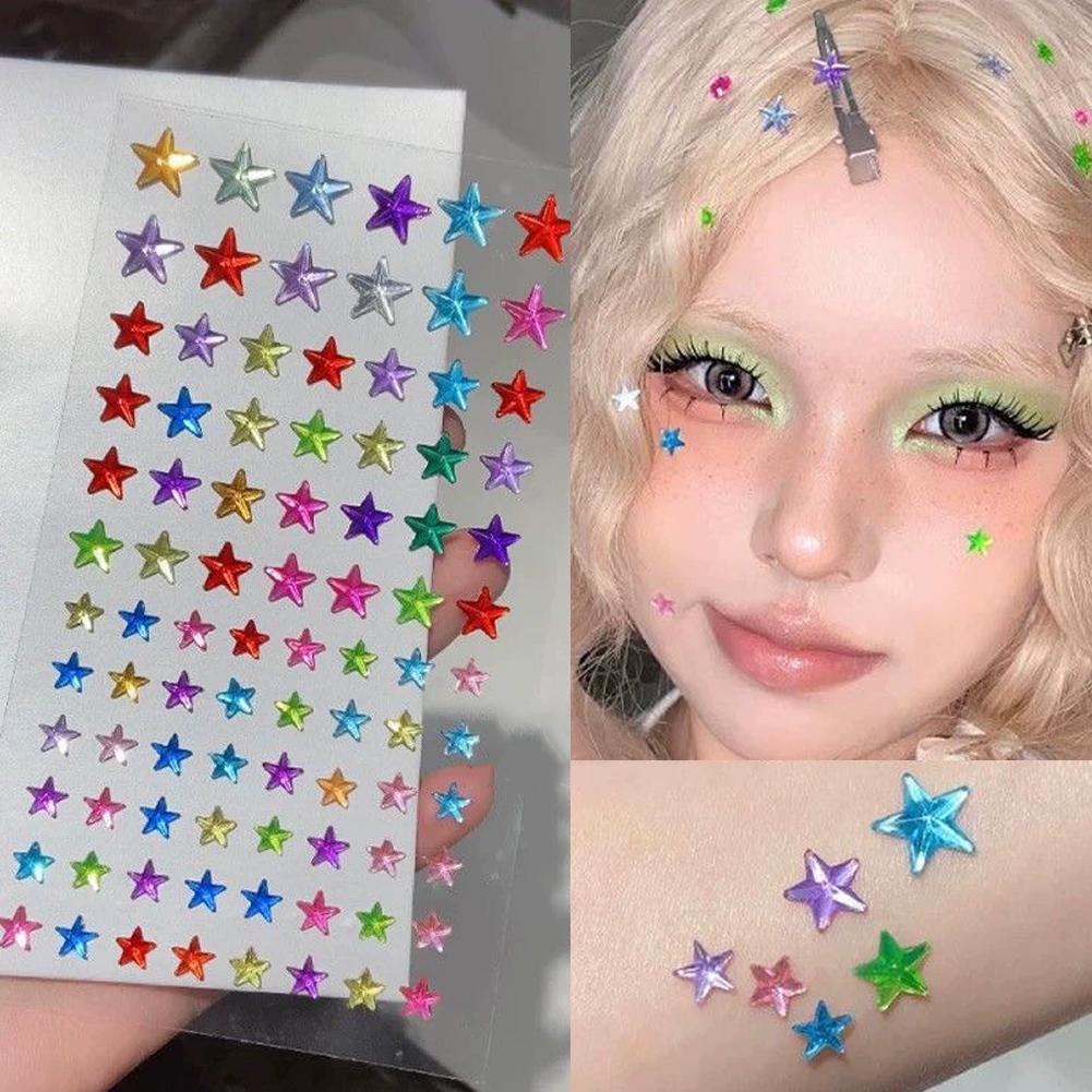 Self-Adhesive Face Rhinestones - đánh giá và giá Music