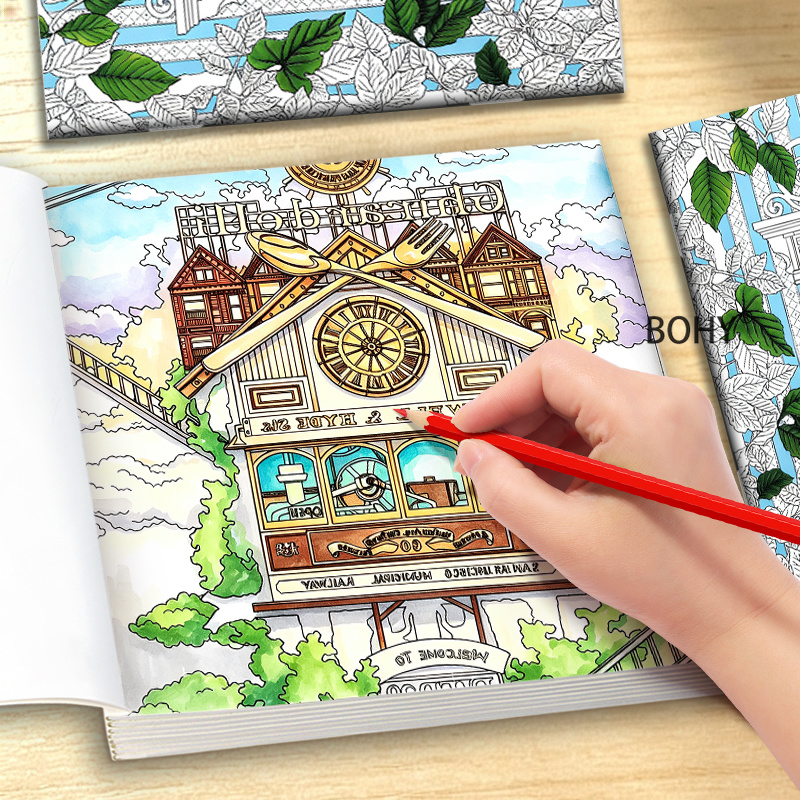 1 Time Travel Themed Coloring  - đánh giá và giá Adult Coloring Book Stress Relief