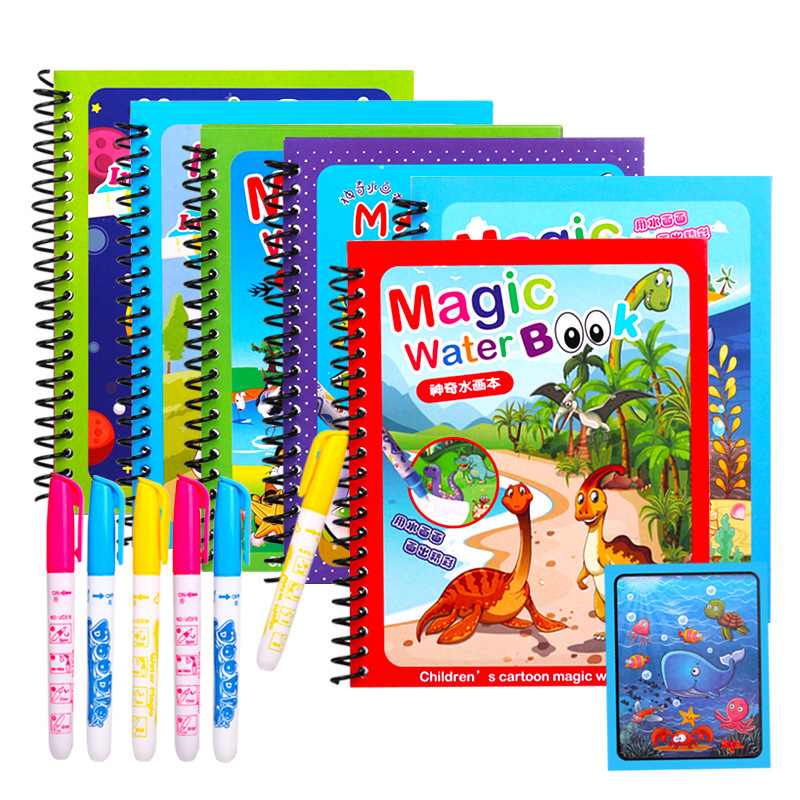 Hoạt Hình Nước Ma Thuật Vẽ Sác - đánh giá và giá Reusable Water Magic Coloring Book