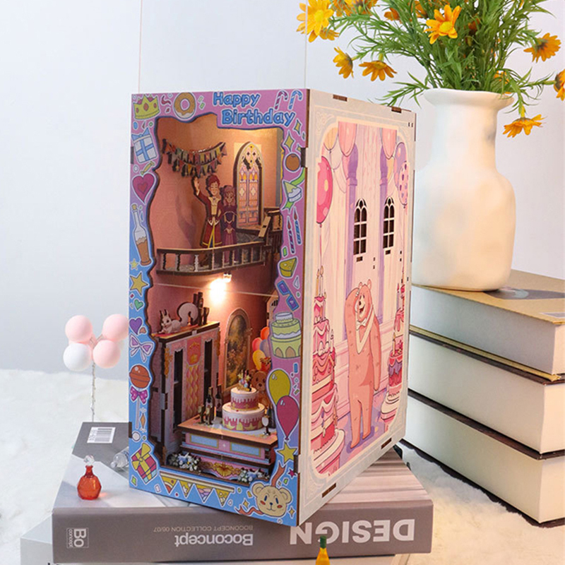 DIY Wooden Book Nook Shelf Ins - đánh giá và giá Diy Wooden Book Nook Kit Shelf Insert